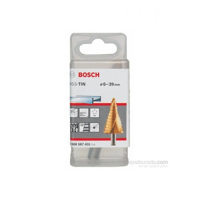 Bosch - Kademeli Matkap Ucu Hss-Tin - 6 - 39 Mm, 10,0 Mm, 93,5 Mm