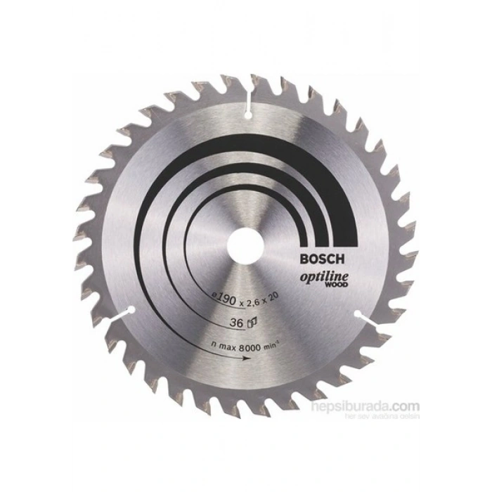 Bosch - Optiline Serisi Ahşap için Daire Testere Bıçağı 190*20/16 mm 36 Diş
