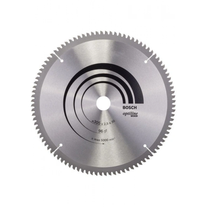 Bosch - Optiline Serisi Ahşap İçin Daire Testere Bıçağı - 305 X 30 X 2,5 Mm, 96 Diş