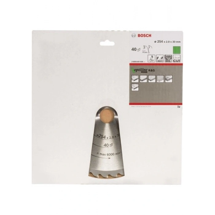 Bosch Optiline Wood 254X30 Mm 40 Diş