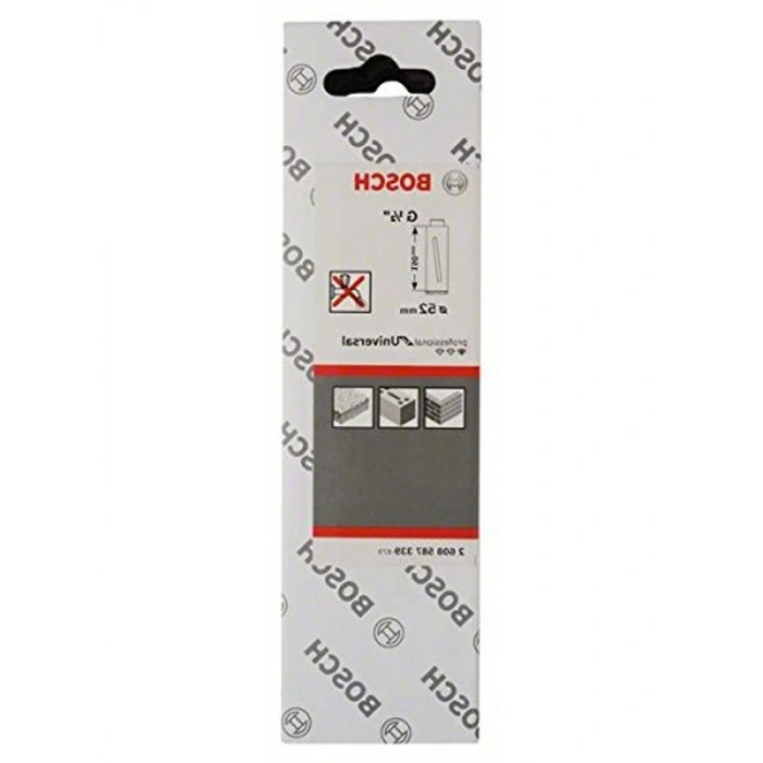Bosch Professional Accessories Elmas Matkap Ucu Kuru G 1/2 Standart Evrensel (Çap 52 mm)          [Enerji Sınıfı A+]
