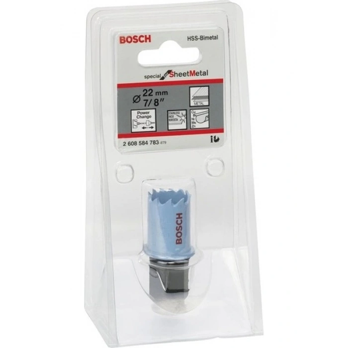 Bosch - Saç Metal İçin Delik Açma Testeresi (Panç) - 22 Mm, 7/8