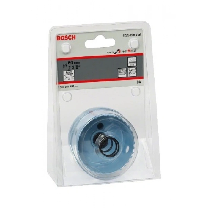 Bosch - Saç Metal İçin Delik Açma Testeresi (Panç) - 60 Mm, 2 3/8
