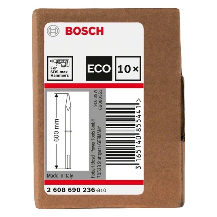 Bosch Sivri Keski Sds-Max 600 mm 10lu Eko