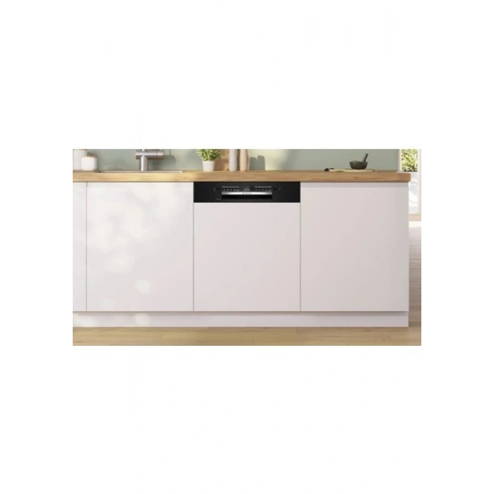 Bosch SMI4IKB50T D Enerji Sınıfı 5 Programlı Siyah Yarı Ankastre Bulaşık Makinesi