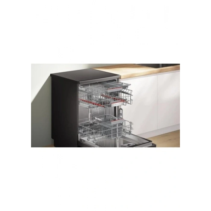 Bosch SMP6ENC60T Solo Bulaşık Makinesi 6 Programlı Siyah Inox