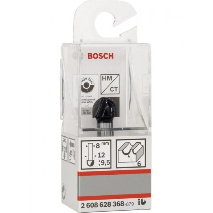 Bosch Standard W Yarımay Freze 8*12*40*6 mm 2608628368