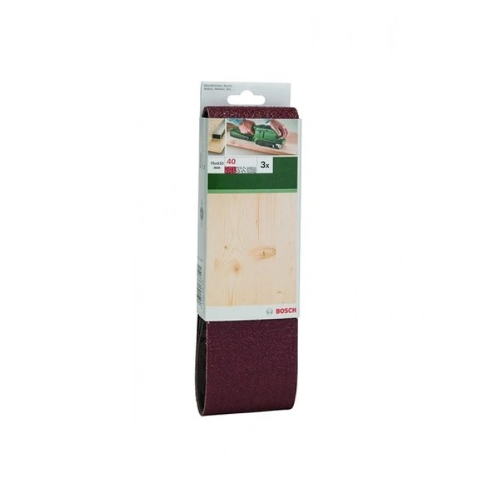Bosch - Tank Zımpara Kağıdı 3Lü, 75 X 533 Mm 40 Kum