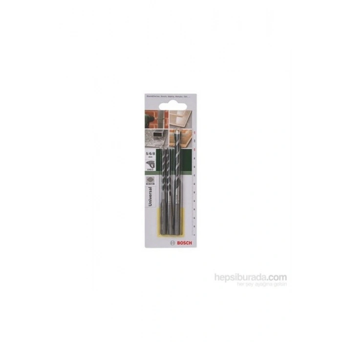 Bosch - Uneo Çok Amaçlı Matkap Ucu Seti - 5-6-8 Mm
