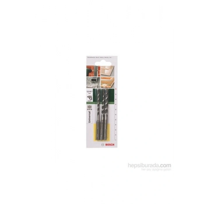 Bosch - Uneo Çok Amaçlı Matkap Ucu Seti - 5,5-6-7 Mm