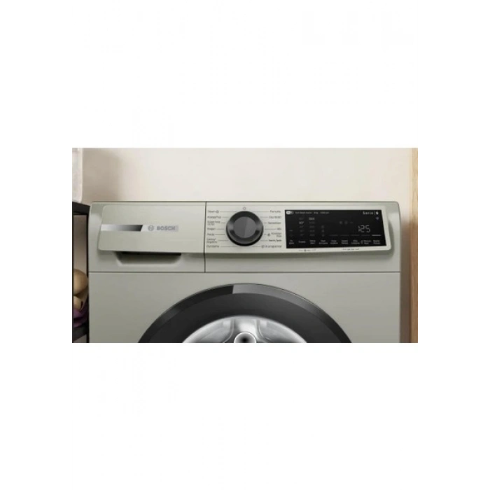 BOSCH WGK242ZXTR Serie 6 Çamaşır Makinesi 9 kg maks. 1200 dev./dak., Gümüş