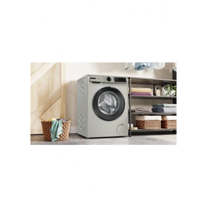 BOSCH WGK242ZXTR Serie 6 Çamaşır Makinesi 9 kg maks. 1200 dev./dak., Gümüş