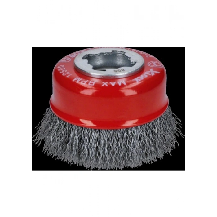 Bosch - X-Lock - Clean Serisi Metal Için Saçaklı Tel Fırça 75*0,3 mm