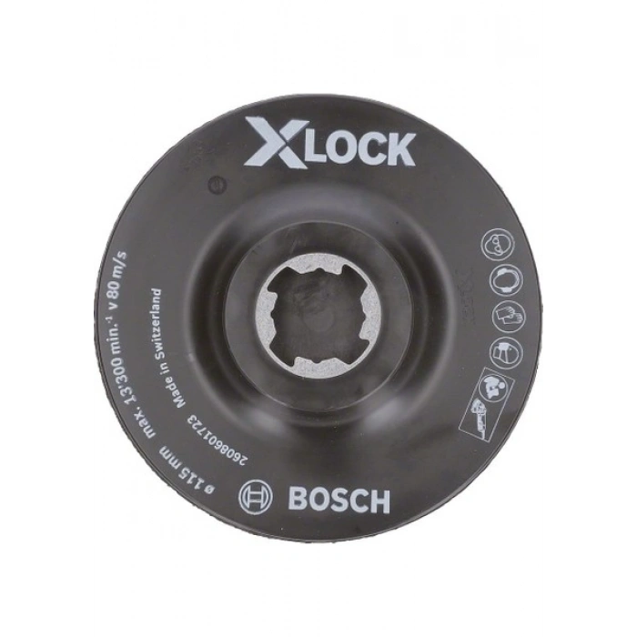 Bosch - X-Lock - Scm Merkez Delikli Taban 115 mm