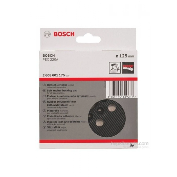 Bosch - Zımpara Tabanı - Orta Sertlik, 125 Mm