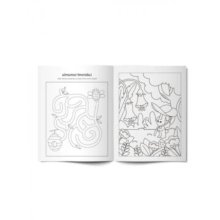 Boya Sil Aktivite Kitabı - Hayvanlar Temalı, A4 Ebat