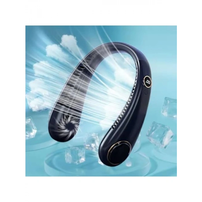 Boyun Askılı Giyilebilir Mini Fan - 5 Kademeli Soğutucu
