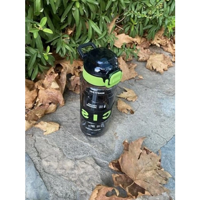 BPA İçermeyen 800ml Kapasiteli Spor Matarası, Şeffaf ve Askılı