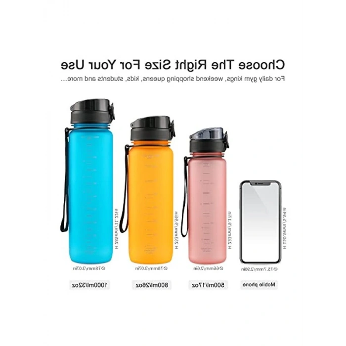 BPA İçermeyen Tritan Su Şişesi, 500-1000 ml Sızdırmaz Tasarım