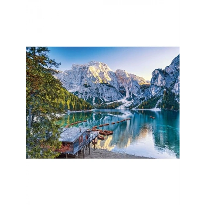 Braies Gölü Temalı 4000 Parça Puzzle, Zeka Geliştirici Eğlence