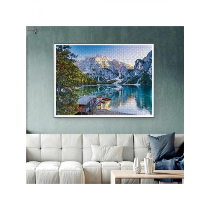 Braies Gölü Temalı 4000 Parça Puzzle, Zeka Geliştirici Eğlence