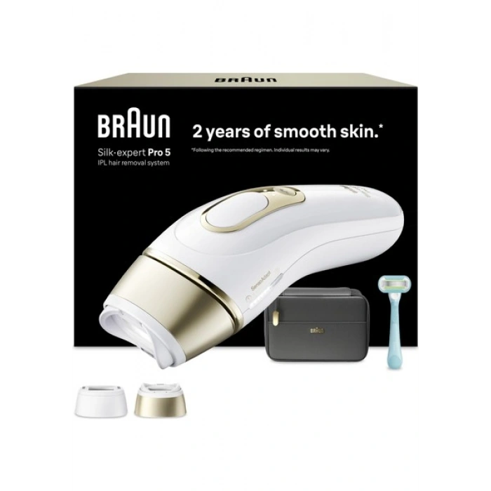 Braun Ipl Silk·expert Pro 5, Evde Lazerle Tüy Alma, Çanta, Gillette Venus, 2 Başlık, PL5251
