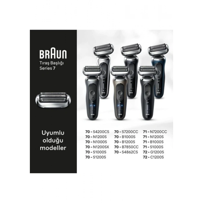 Braun Series 7 Elektrikli Tıraş Makinesi Yedek Başlığı, 74S