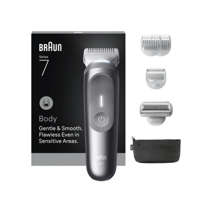 Braun Vücut Tıraş Makinesi Series 7, +6 Aksesuar, Kompakt, Smartlight, BG7550