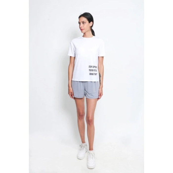Brav BRV-004 Beyaz Kadın Tshirt