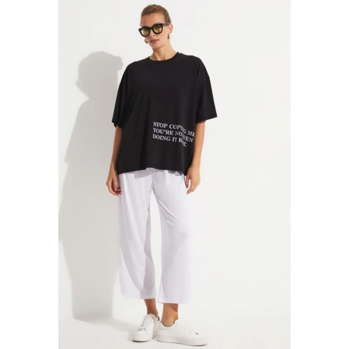 Brav BRV-029 Siyah Kadın Tshirt
