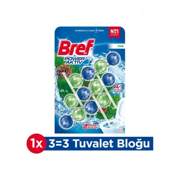 Bref Power Aktiv Wc Blok Trio Çam