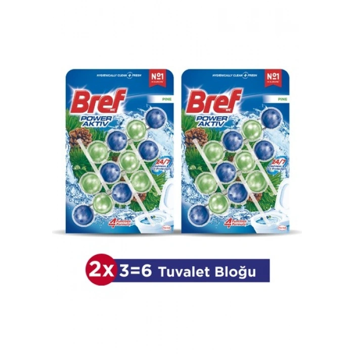Bref Power Aktiv Wc Blok Trio Çam 2li