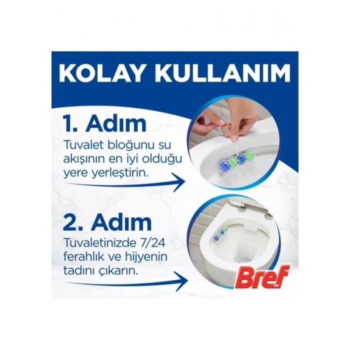 Bref Power Aktiv Wc Blok Trio Çam 2li