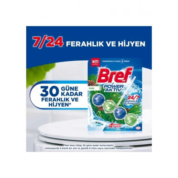 Bref Power Aktiv Wc Blok Trio Çam 2li
