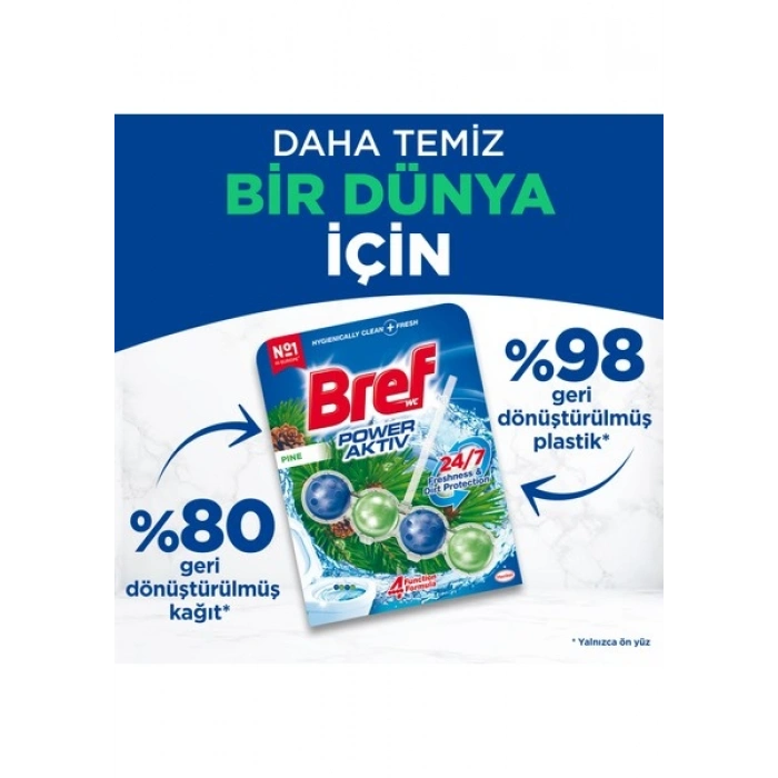Bref Power Aktiv Wc Blok Trio Çam 3lü