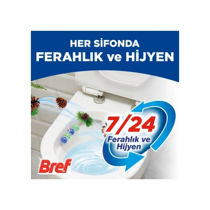 Bref Power Aktiv Wc Blok Trio Çam