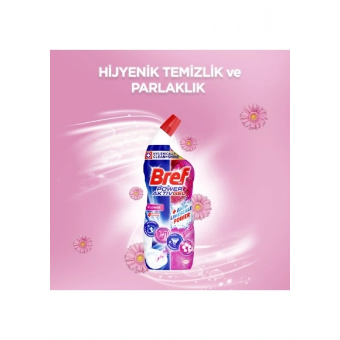 Bref WC Power Active Jel Çiçek Kokulu Tuvalet Temizleyici 700Ml