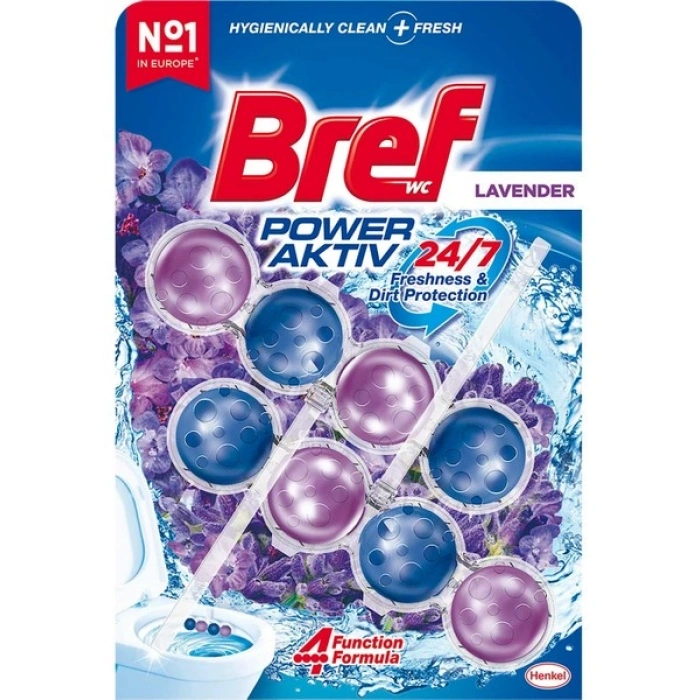 Bref Wc Power Aktiv Duopack Katı Tuvalet Bloğu Lavanta 2li