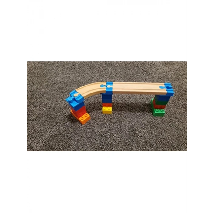 Brio Uyumlu Ahşap Tren Rayı Adaptör Seti, 5 Parça