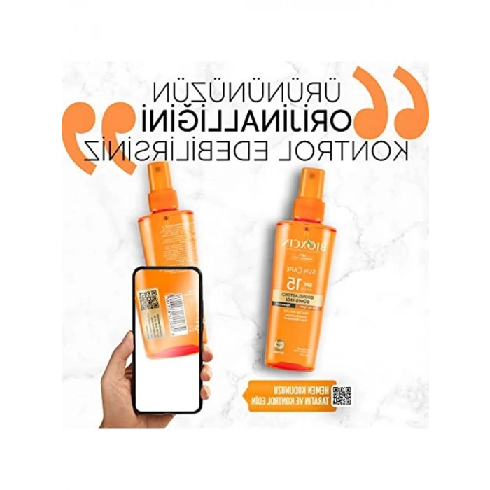 Bronzlaştırıcı Yağ, SPF 15 Güneş Koruyucu 200 ml