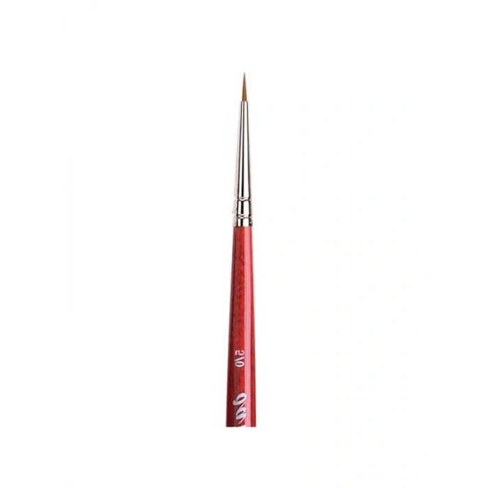 Brushes (Size 5/0, Round) - Watercolour Series 5580 CosmoTop Spin Paint Brush, Round Synthetic with Red Handle, Size 5/0 (5580-5/0)