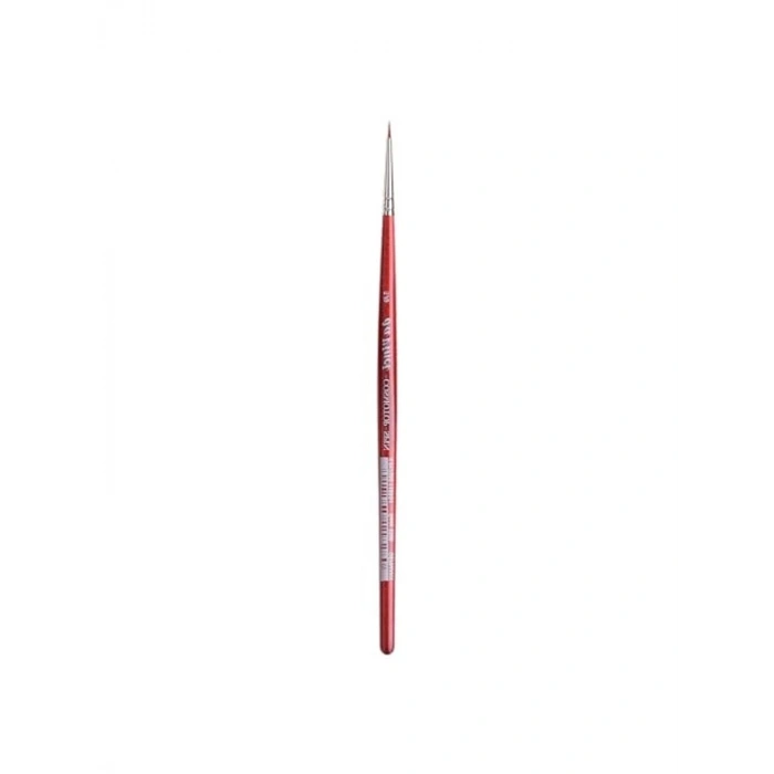 Brushes (Size 5/0, Round) - Watercolour Series 5580 CosmoTop Spin Paint Brush, Round Synthetic with Red Handle, Size 5/0 (5580-5/0)