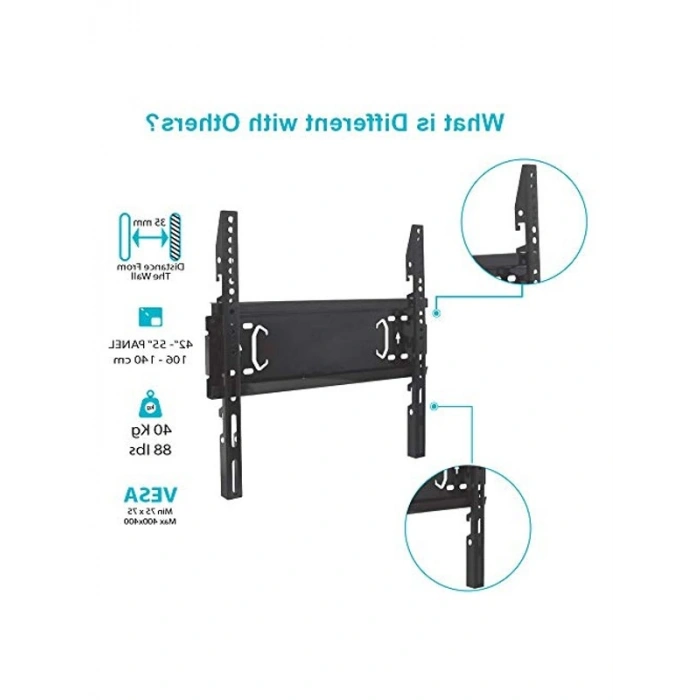 BS4255 BS-4255 Tv Sabit Askı Aparatı, Siyah