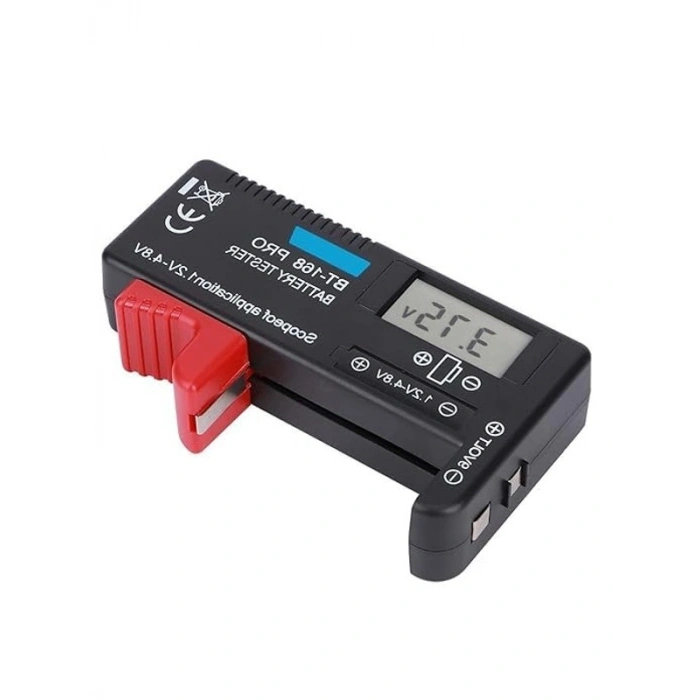 BT-168 Ekranlı Pil Voltaj Kapasite Test Cihazı 1.2V-4.8V ve 9V