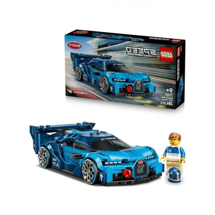Bugatti Temalı Yarış Arabası Yapım Seti, 284 Parça ile 9 Yaş ve Üzeri Çocuklar için Eğlenceli Oyun
