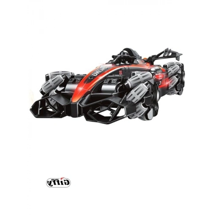 Buhar atan 360° dönebilir formula 1 yarış arabası, kırmızı