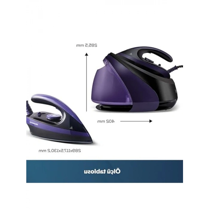 Buhar Kazanlı Ütü - Mor ve Siyah Renk Seçeneği ile