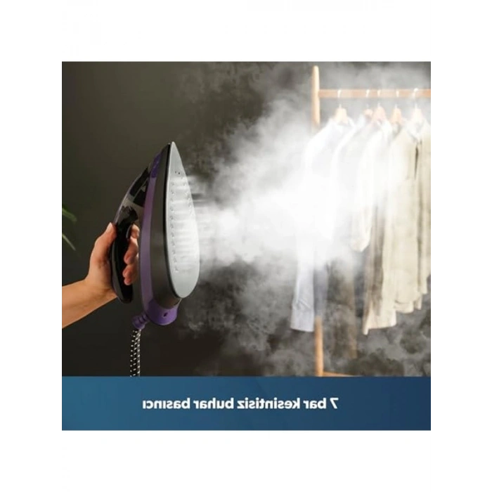 Buhar Kazanlı Ütü - Mor ve Siyah Renk Seçeneği ile