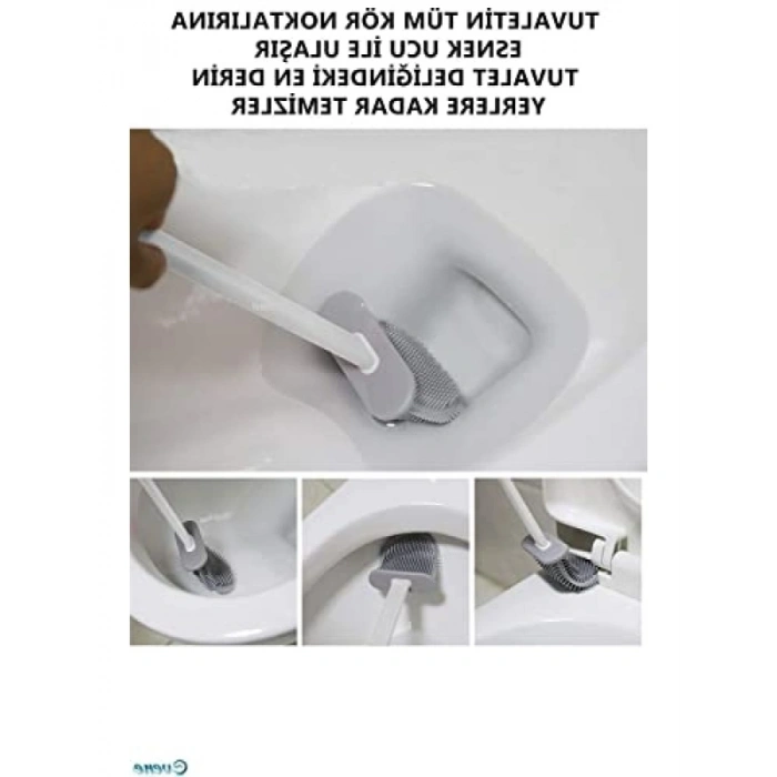 Bükülebilir Silikon Tuvalet Fırçası