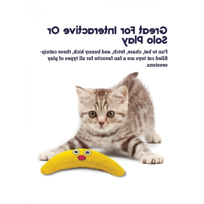 Bumerang Şekilli Catnipli Kedi Oyuncağı, Yumuşak Peluş